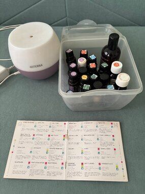 DoTerra Petal Diffuser plus essential oils plus guidebook